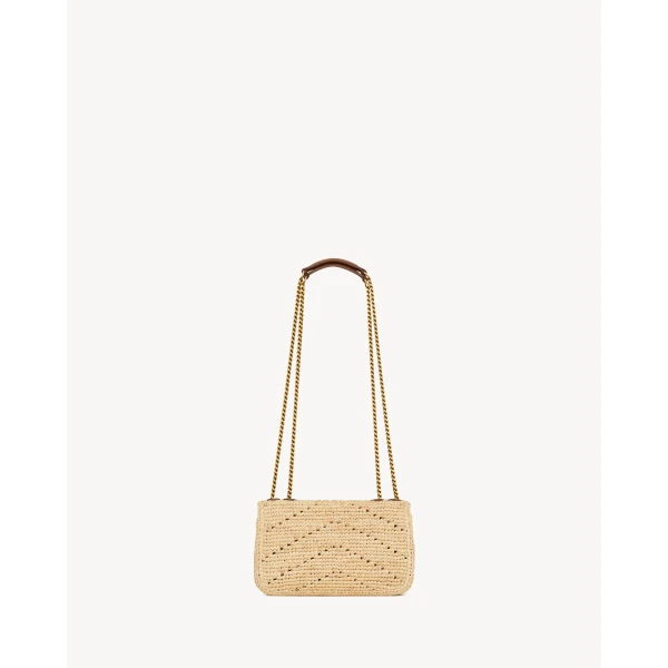 Saint Laurent LOULOU MINI in raffia designed in Paris
