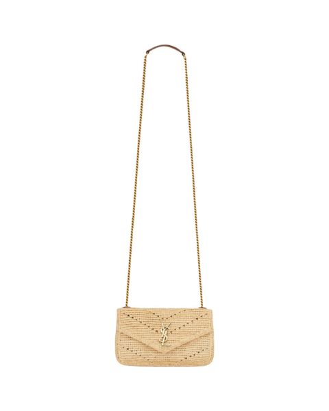 Saint Laurent LOULOU MINI in raffia designed in Paris