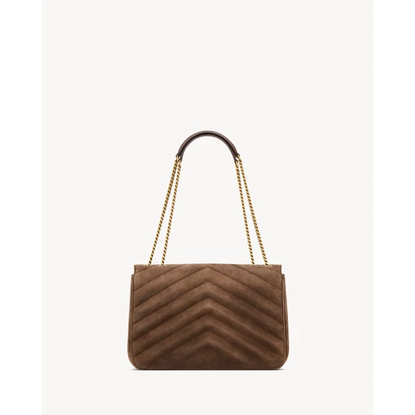 Saint Laurent LOULOU large in MATELASSÉ suede designed in Paris