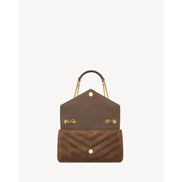 Saint Laurent LOULOU medium in MATELASSÉ suede designed in Paris