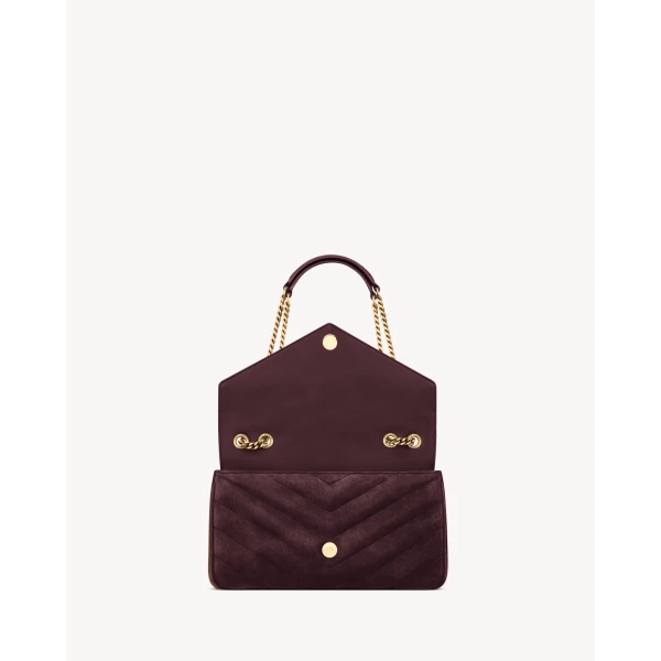 Saint Laurent LOULOU medium in MATELASSÉ suede designed in Paris