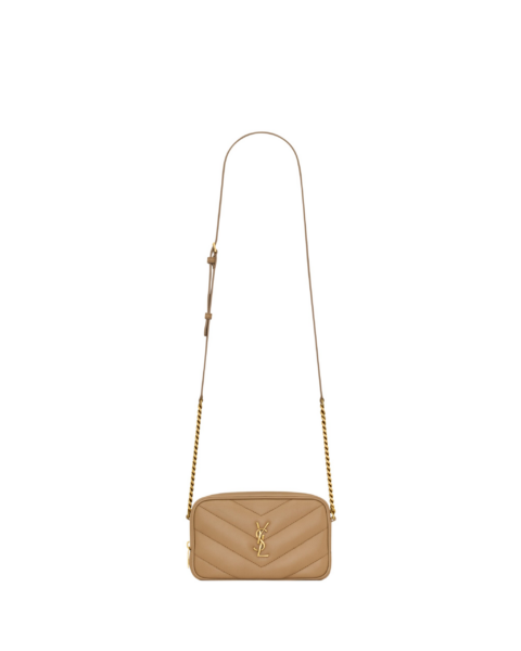 Saint Laurent LOULOU mini camera bag in lambskin designed in Paris