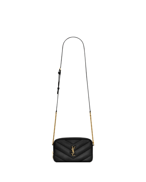 Saint Laurent LOULOU mini camera bag in lambskin designed in Paris