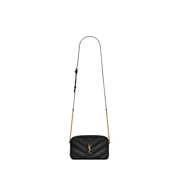 Saint Laurent LOULOU mini camera bag in lambskin