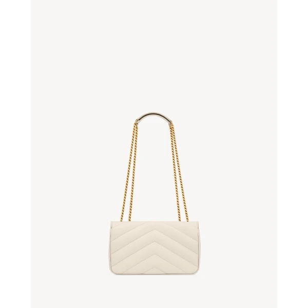 Saint Laurent LOULOU small in MATELASSÉ lambskin designed in Paris