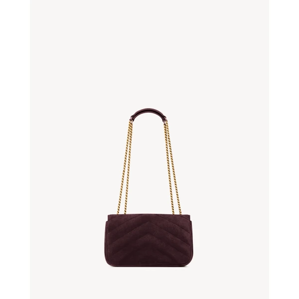 Saint Laurent LOULOU small in MATELASSÉ suede designed in Paris