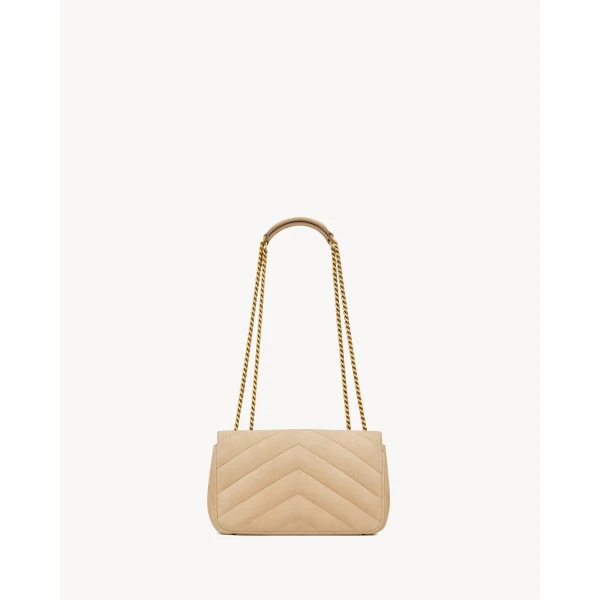 Saint Laurent LOULOU small in MATELASSÉ suede designed in Paris
