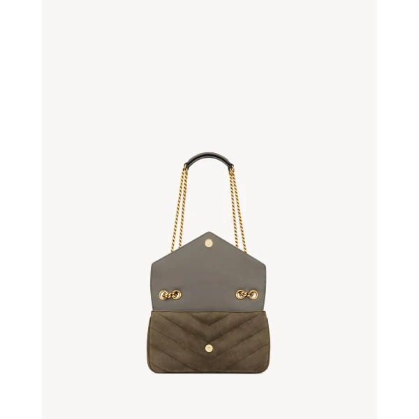 Saint Laurent LOULOU small in MATELASSÉ suede designed in Paris