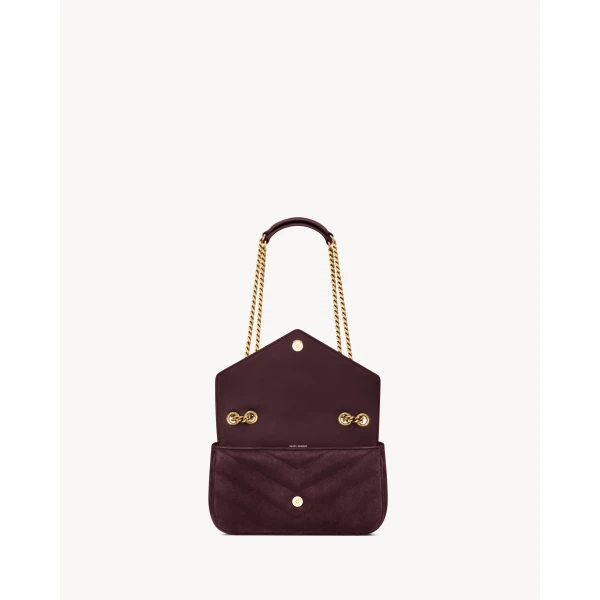 Saint Laurent LOULOU small in MATELASSÉ suede designed in Paris
