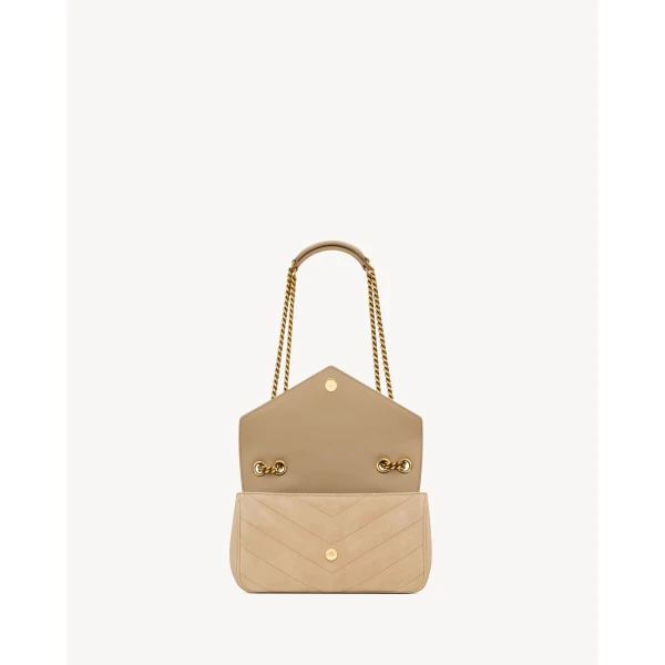 Saint Laurent LOULOU small in MATELASSÉ suede designed in Paris