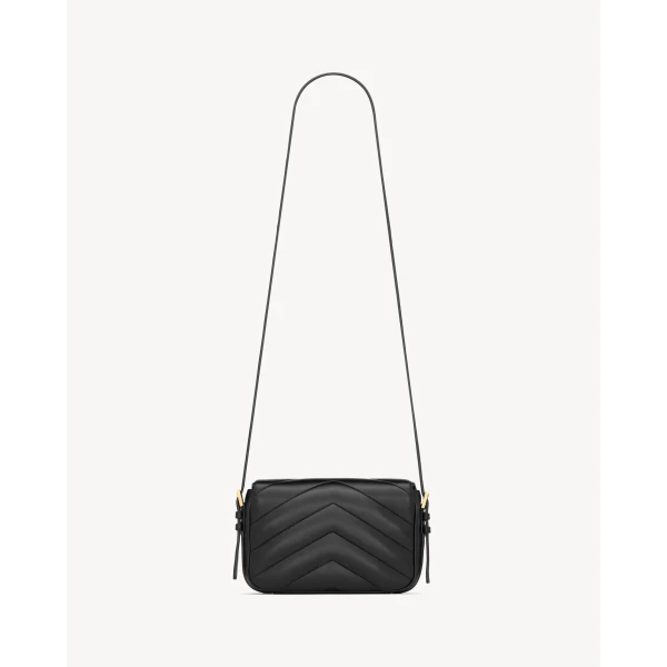 Saint Laurent LOULOU toy crossbody in MATELASSÉ lambskin designed in Paris