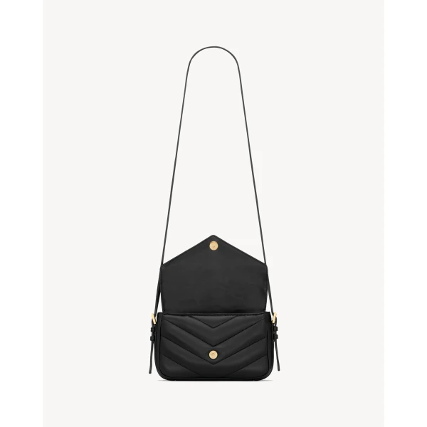 Saint Laurent LOULOU toy crossbody in MATELASSÉ lambskin designed in Paris
