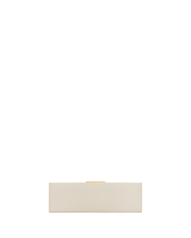 Saint Laurent MIDNIGHT large clutch in smooth leather designed in Paris