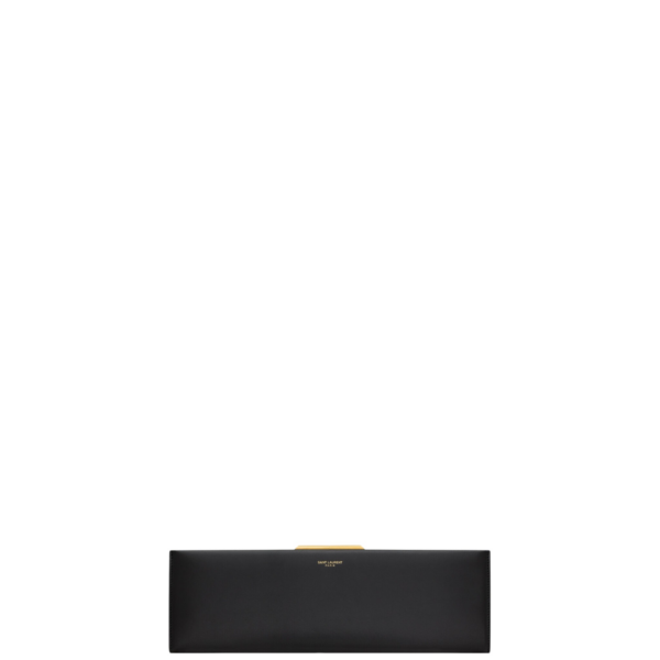MIDNIGHT large clutch in smooth leather