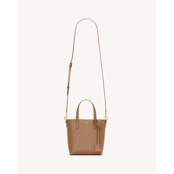 Saint Laurent Mini Toy SHOPPING SAINT LAURENT in box leather designed in Paris