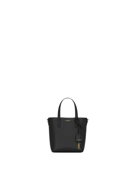 Saint Laurent Mini Toy SHOPPING SAINT LAURENT in box leather designed in Paris