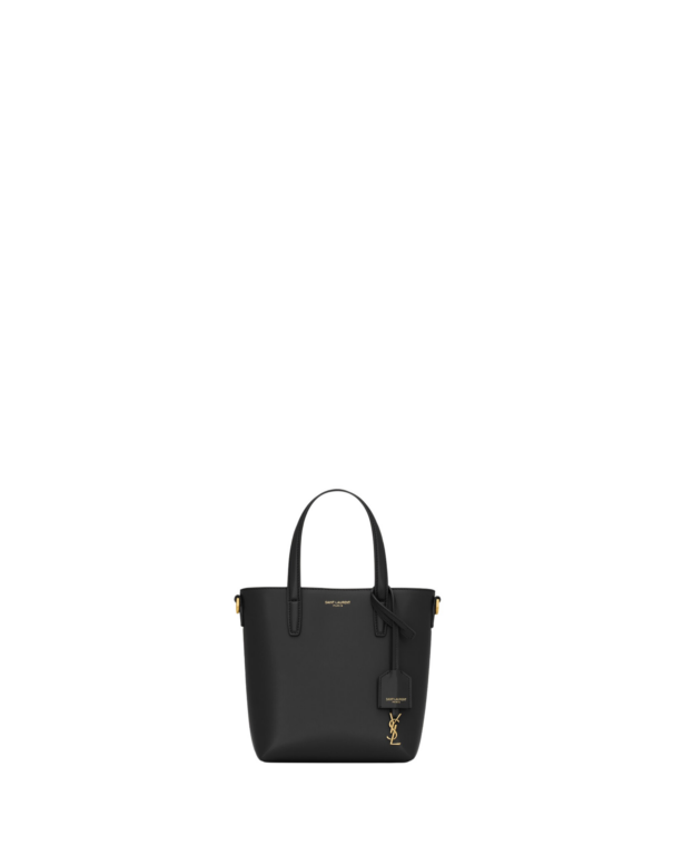 Saint Laurent Mini Toy SHOPPING SAINT LAURENT in box leather designed in Paris