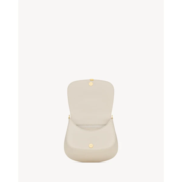 Saint Laurent Mini VOLTAIRE TOP HANDLE bag in BOX SAINT LAURENT designed in Paris