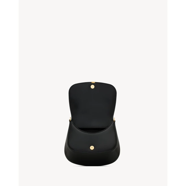 Saint Laurent Mini VOLTAIRE TOP HANDLE bag in BOX SAINT LAURENT designed in Paris