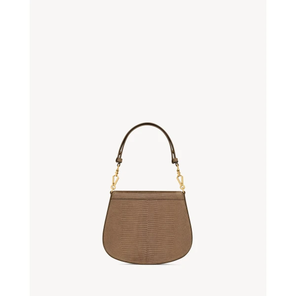 Saint Laurent Mini VOLTAIRE top handle bag in lizard designed in Paris