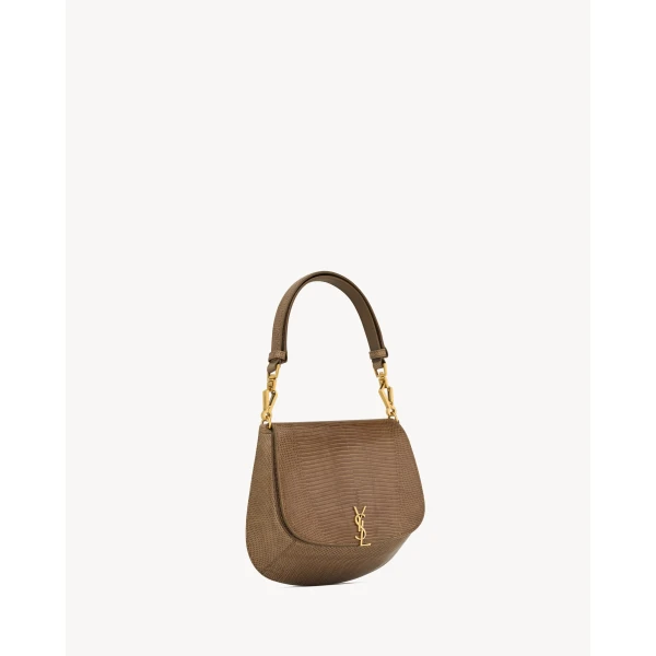 Saint Laurent Mini VOLTAIRE top handle bag in lizard designed in Paris