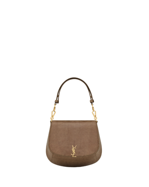 Saint Laurent Mini VOLTAIRE top handle bag in lizard designed in Paris
