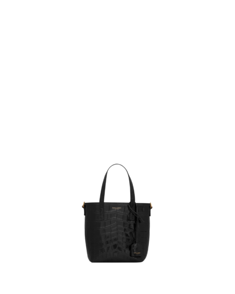 Saint Laurent Mini toy   shopping Saint Laurent IN CROCODILE-EMBOSSED LEATHER designed in Paris