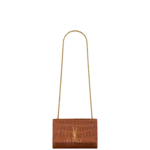 Saint Laurent NEW KATE small in crocodile embossed leather designed in Paris