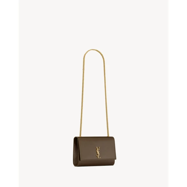 Saint Laurent NEW KATE small in shiny leather designed in Paris