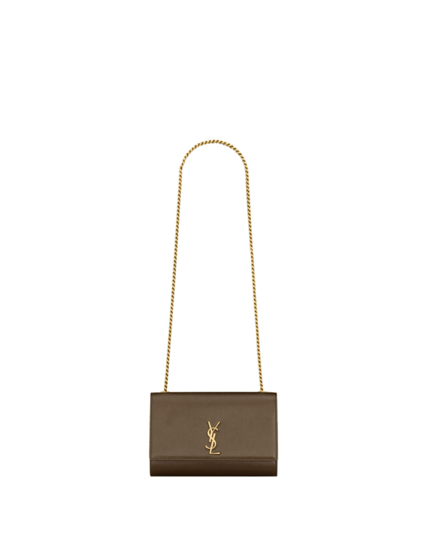 Saint Laurent NEW KATE small in shiny leather designed in Paris