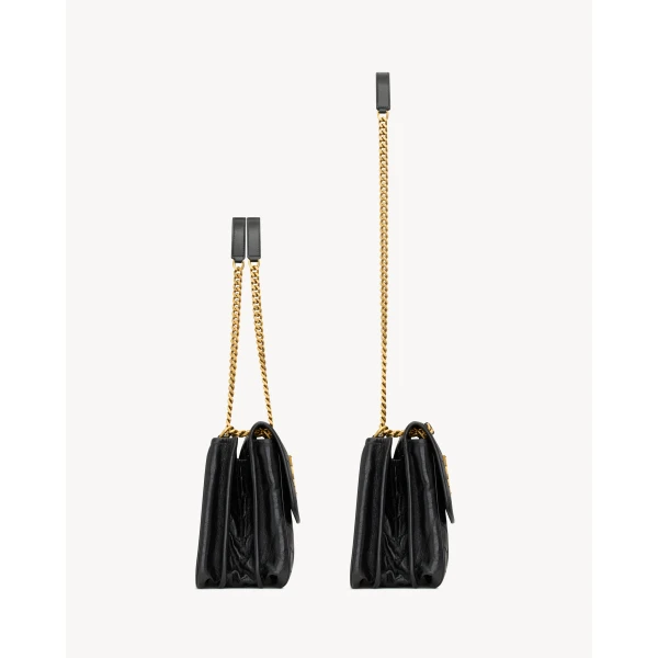 Saint Laurent NIKI TRIPOUCH in vintage leather designed in Paris