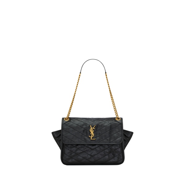 Saint Laurent NIKI TRIPOUCH in vintage leather designed in Paris