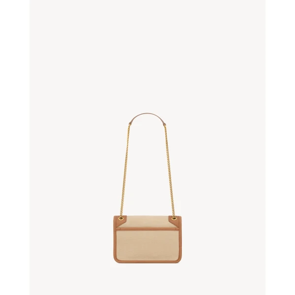 Saint Laurent NIKI mini in canvas and leather designed in Paris