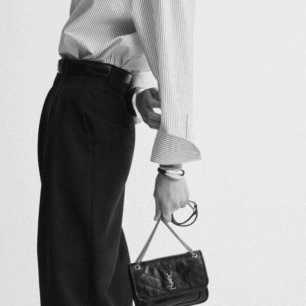Saint Laurent NIKI mini in grained lambskin, view 2