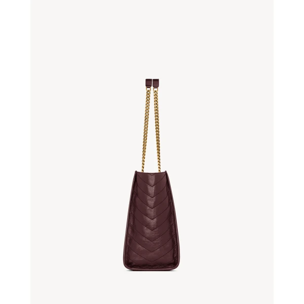 Saint Laurent NIKI shopping in vintage leather designed in Paris