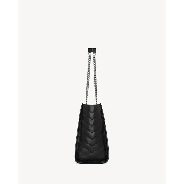 Saint Laurent NIKI shopping in vintage leather designed in Paris