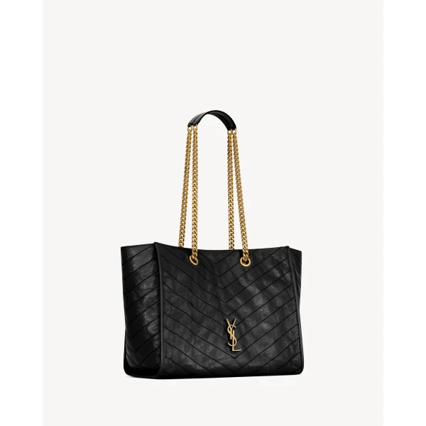 Saint Laurent NIKI shopping in vintage leather designed in Paris