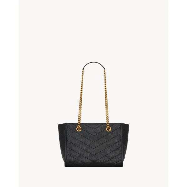 Saint Laurent NIKI small shopping in vintage leather designed in Paris