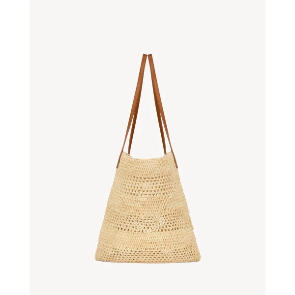 Saint Laurent PANIER medium in raffia designed in Paris