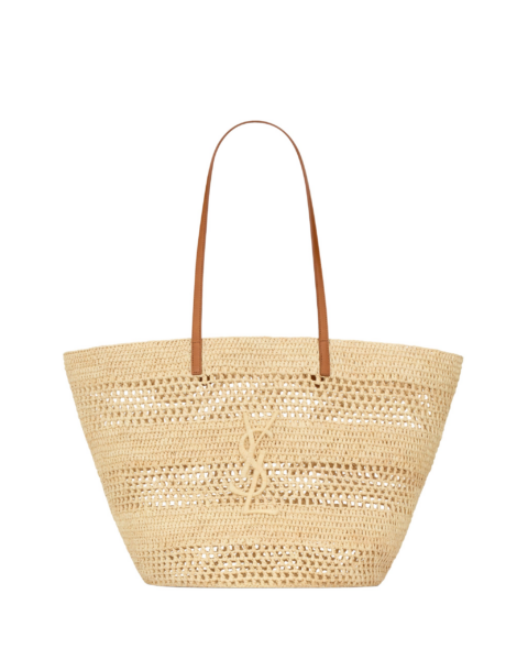 Saint Laurent PANIER medium in raffia designed in Paris