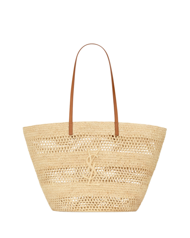 Saint Laurent PANIER medium in raffia designed in Paris