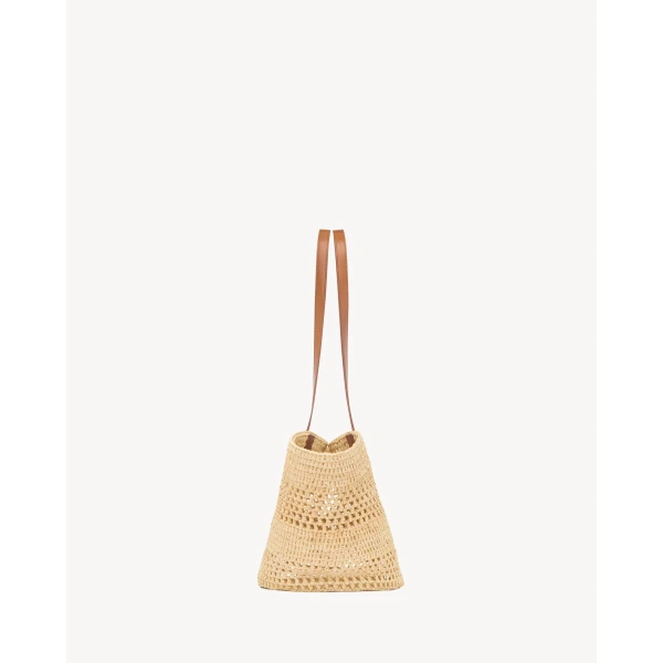 Saint Laurent PANIER small in raffia designed in Paris