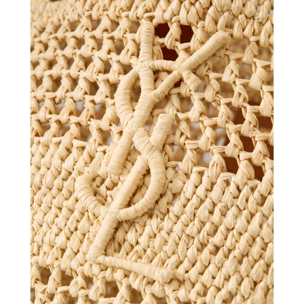 Saint Laurent PANIER small in raffia designed in Paris