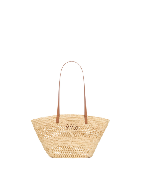 Saint Laurent PANIER small in raffia designed in Paris