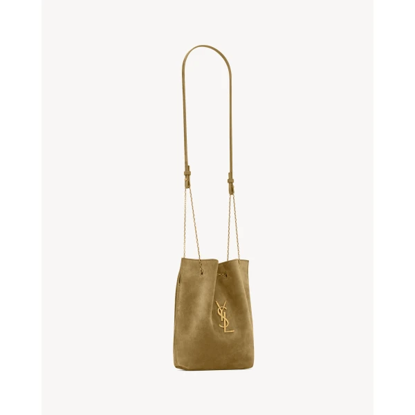 Saint Laurent POCHON in suede designed in Paris
