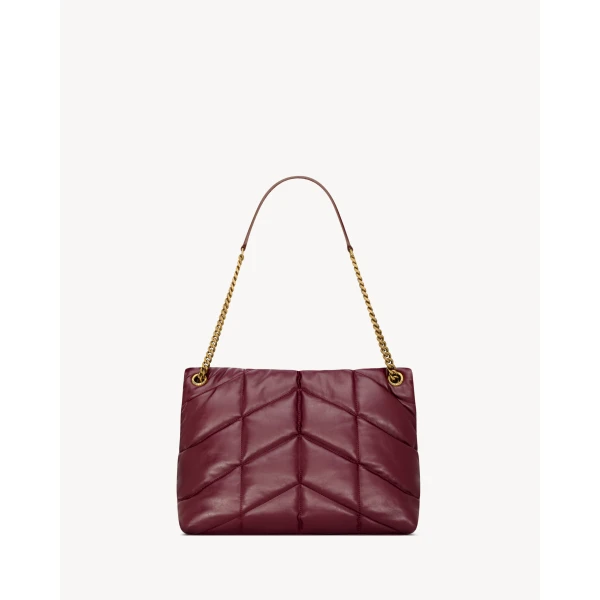 Saint Laurent PUFFER medium in shiny leather designed in Paris