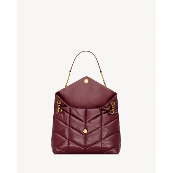 Saint Laurent PUFFER medium in shiny leather designed in Paris