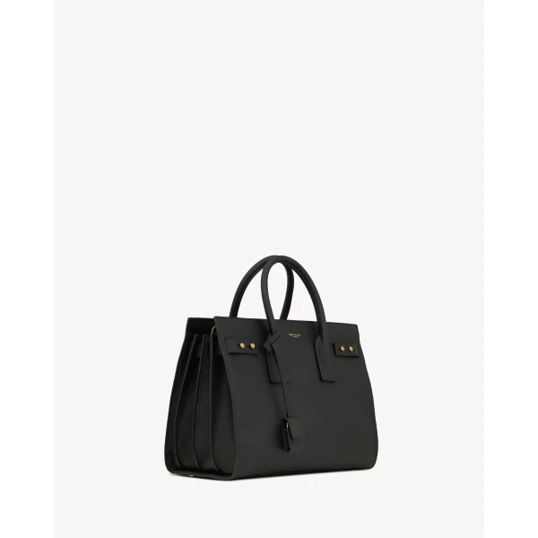 Saint Laurent SAC DE JOUR IN SUPPLE GRAINED LEATHER - SMALL designed in Paris