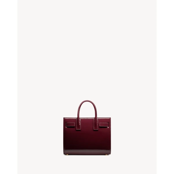 Saint Laurent SAC DE JOUR in patent leather - nano designed in Paris