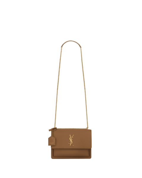 Saint Laurent SUNSET medium IN SMOOTH LEATHER designed in Paris